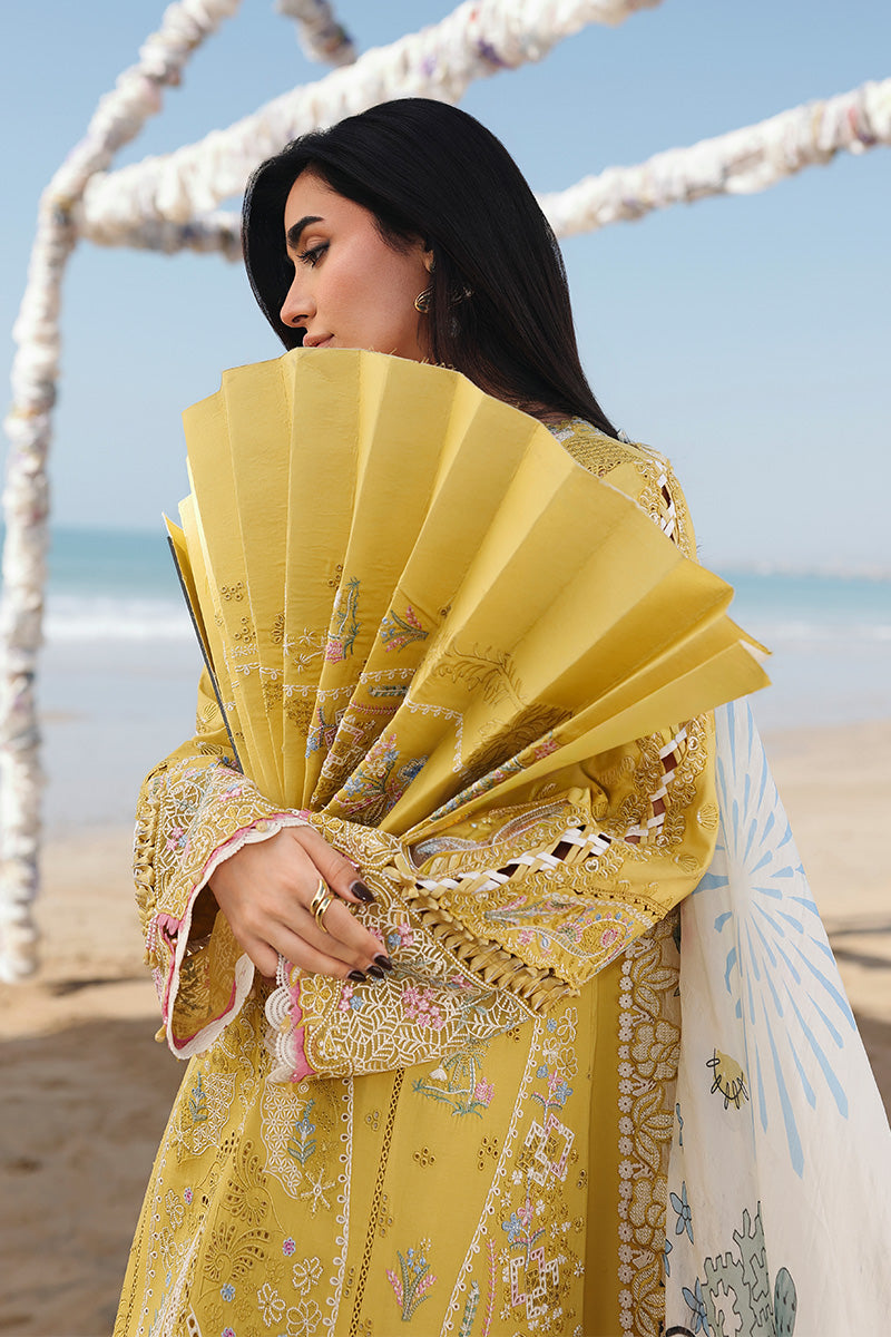 Mustard Luminance Embroided Lawn 3-Piece Outfit - Beauty in Every Detail