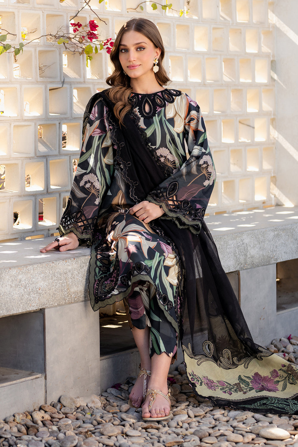 Malhaar Printed Lawn 3-Piece Outfit – Everyday Chic Wear
