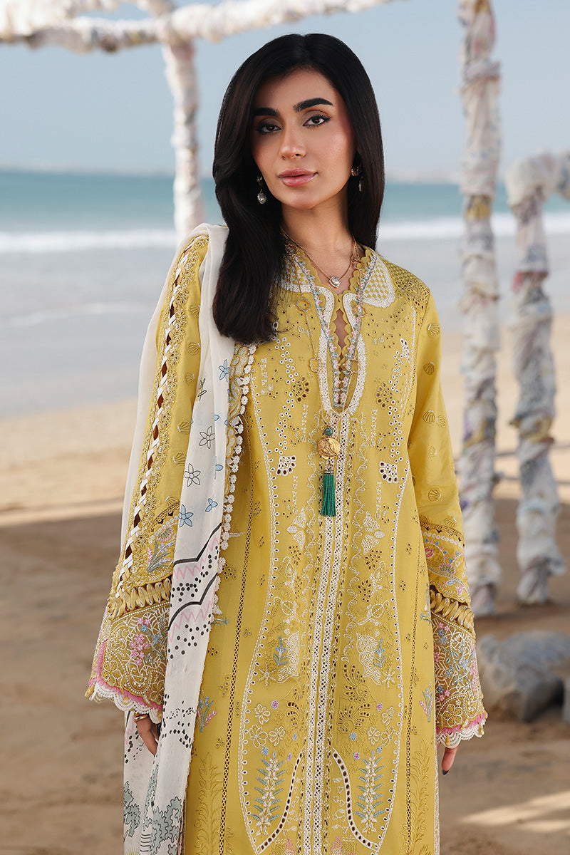 Mustard Luminance Embroided Lawn 3-Piece Outfit - Beauty in Every Detail