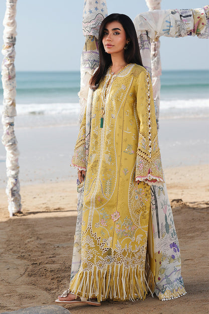 Mustard Luminance Embroided Lawn 3-Piece Outfit - Beauty in Every Detail