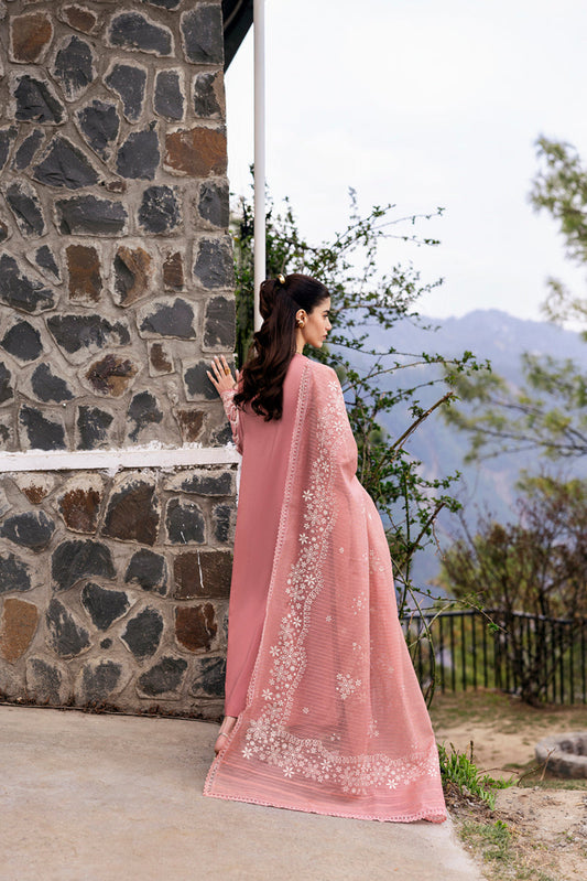 Mirage Pink Couture Embroided Lawn 3-Piece Outfit - Chic. Classy. Confident.
