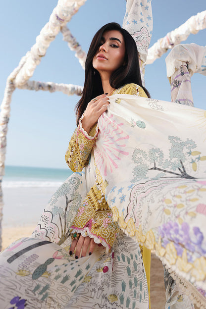 Mustard Luminance Embroided Lawn 3-Piece Outfit - Beauty in Every Detail