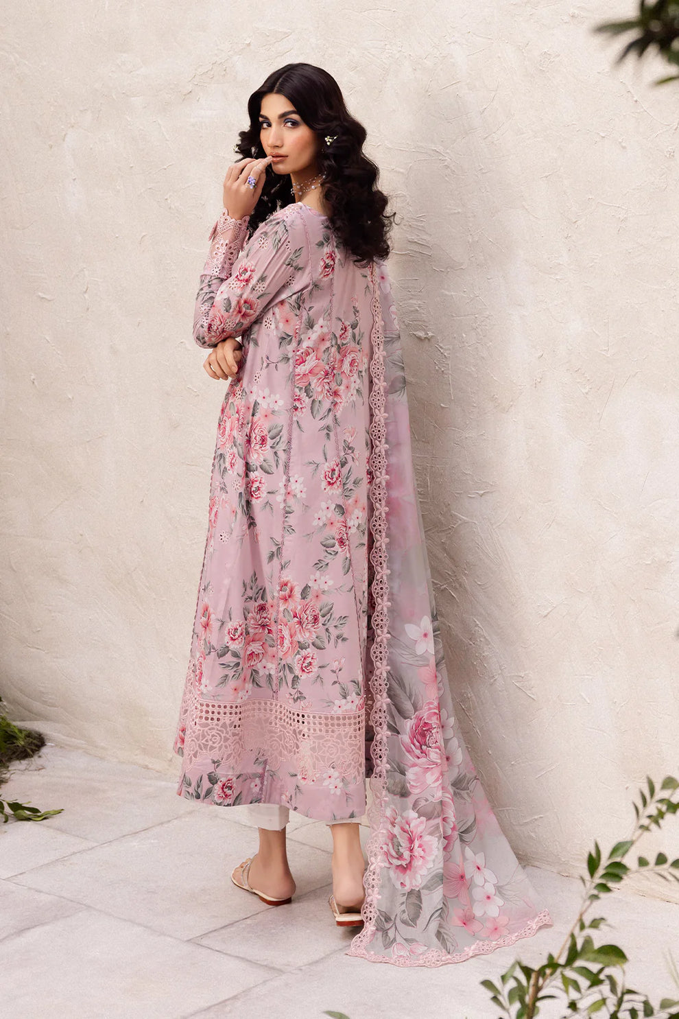 Pastel Paradise Printed Lawn 3-Piece Outfit – Everyday Elegance