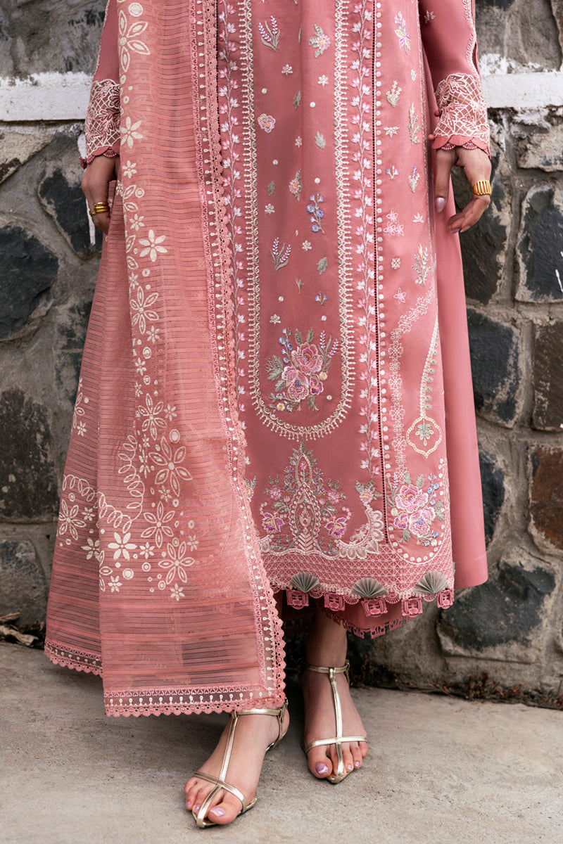 Mirage Pink Couture Embroided Lawn 3-Piece Outfit - Chic. Classy. Confident.